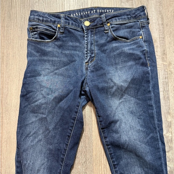 Articles Of Society Blue Skinny Jeans Classic Fit casual Y2K - Picture 4 of 10